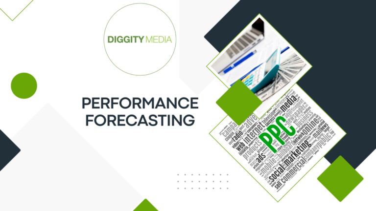 A graph illustrating performance forecasting trends in digital marketing strategies and analytics.